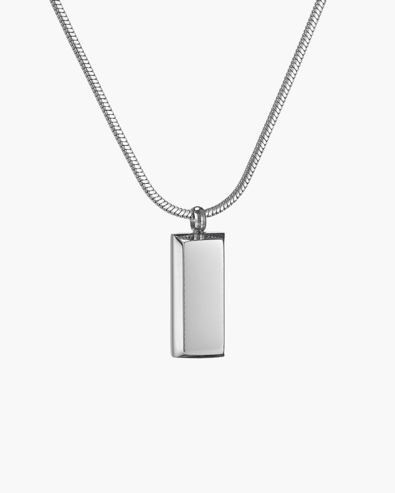 Axis Tag Pendant Necklace