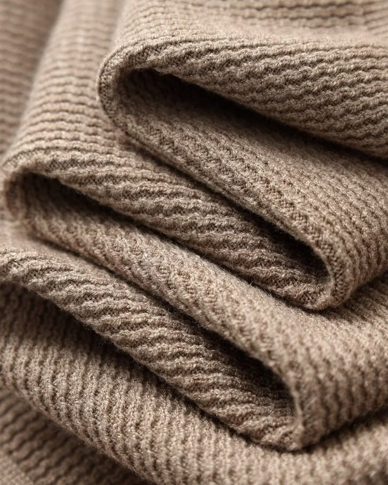 Textured Knit Polo Sweater - Elevated Everyday Style