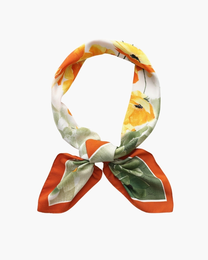 Timeless Old Money-Inspired Impressionist Garden Scarf