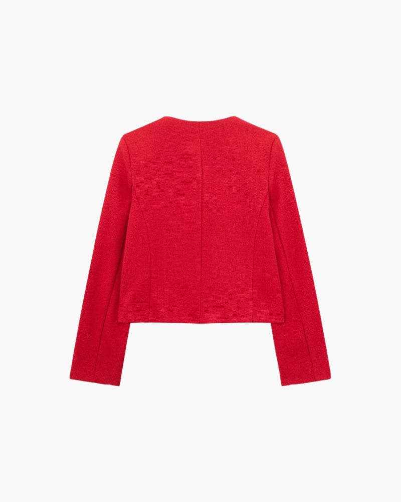 Savile Cropped Blazer - Sleek Tailoring for a Modern, Edgy Look