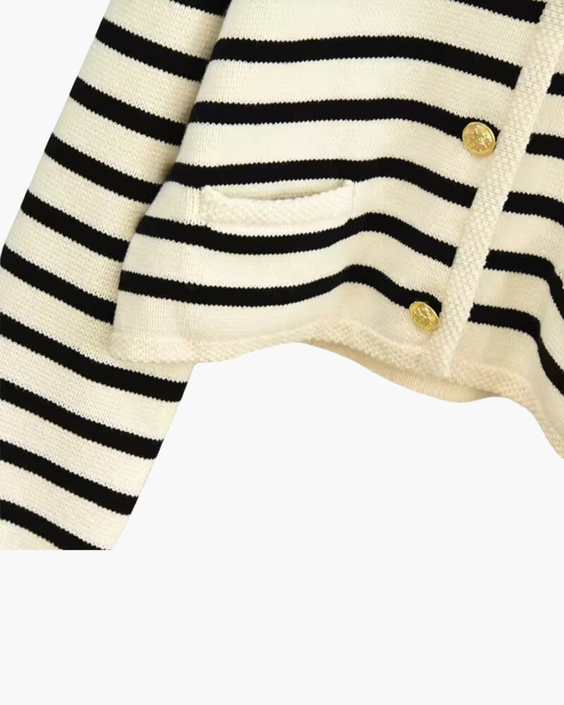 Luxurious Striped Wool Vest