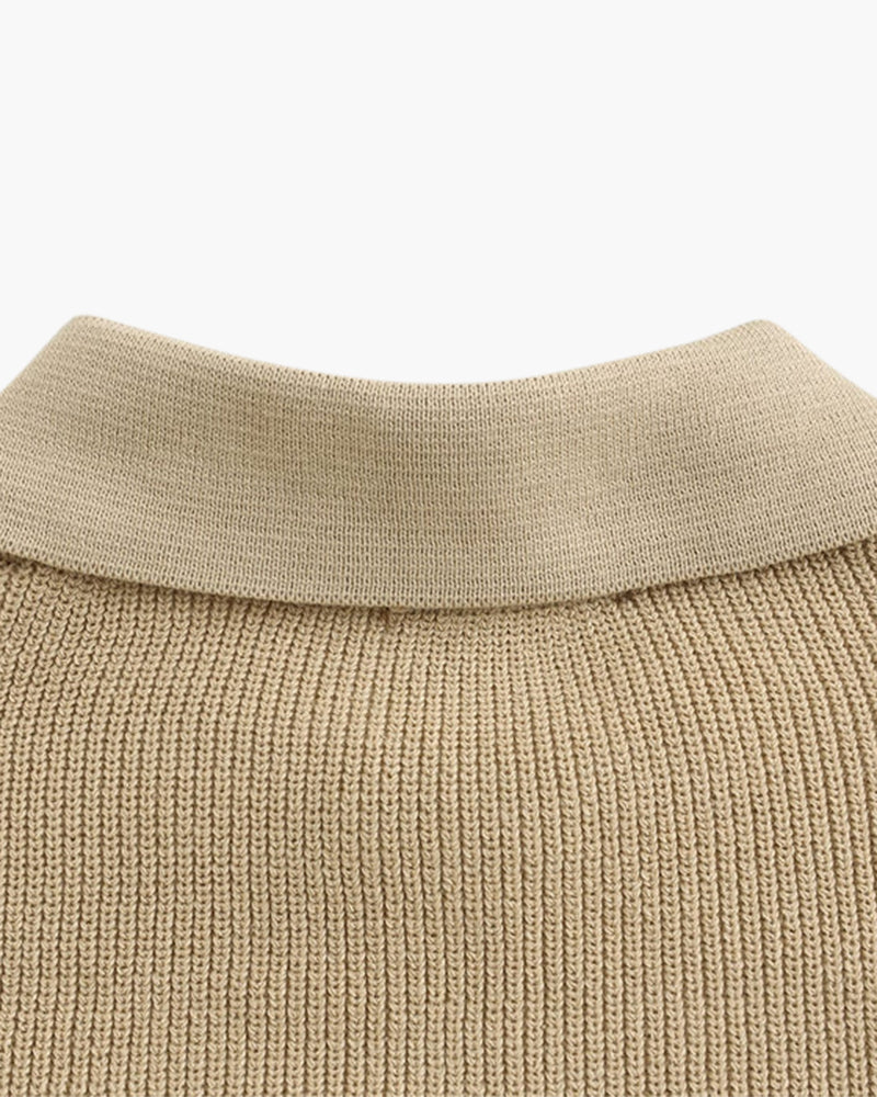Cesare Cozy Half-Zip Knit Sweater