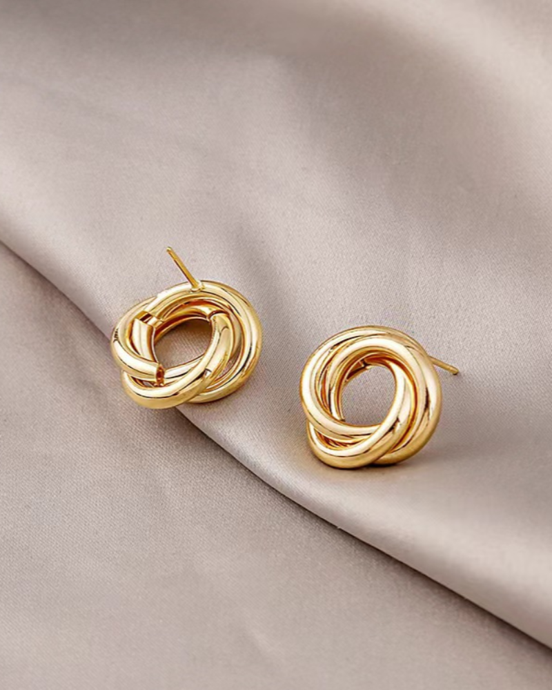Aurelia Knot Stud Earrings