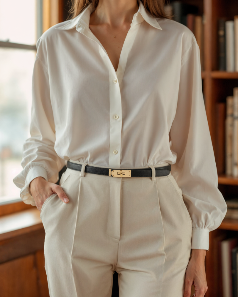 Timeless Vintage Slim Belt for Everyday Style