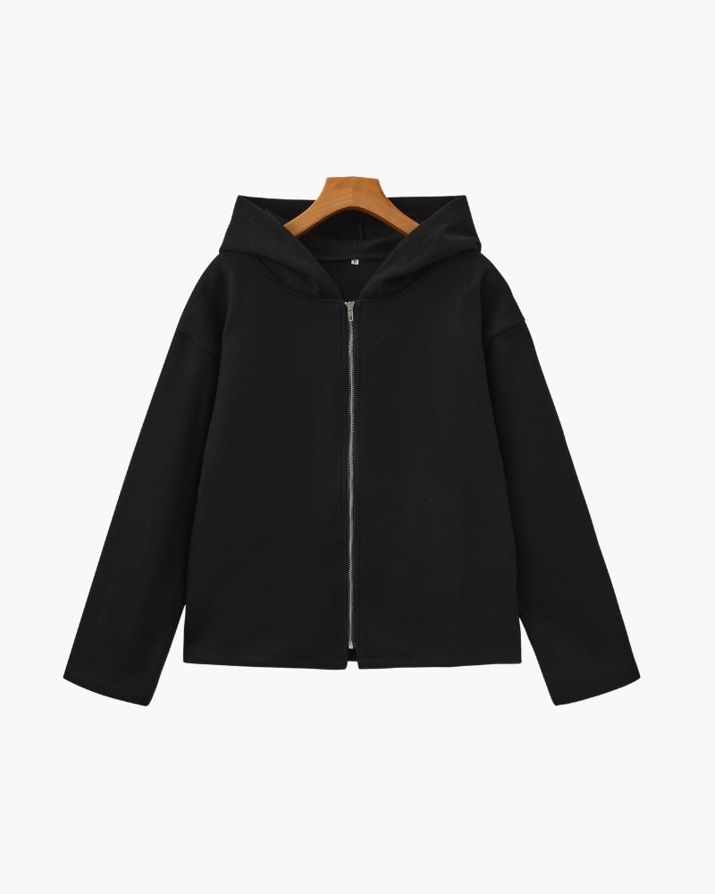 Marlow Wool Zip Coat - Warm, Stylish Wool Outerwear with Sleek Zip Closure