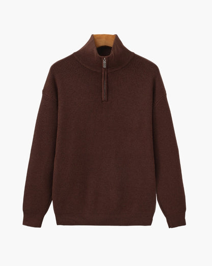 Elevated Half-Zip Knit Pullover