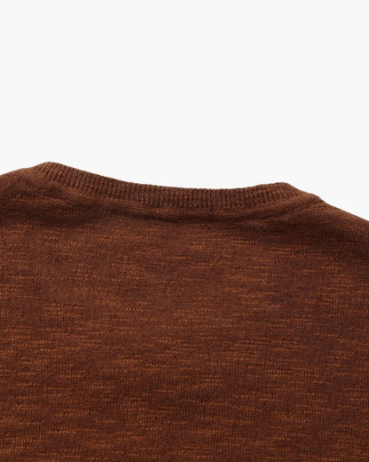 Linen-Cotton Blend Essential Crewneck