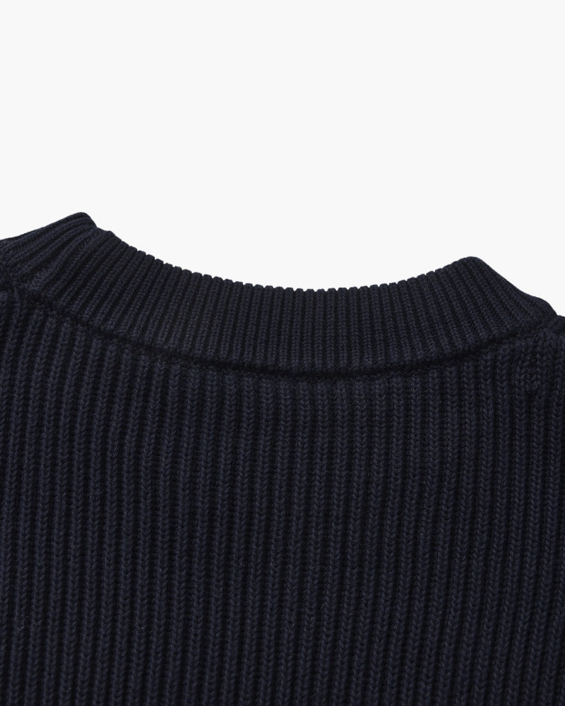 Cozy Rib-Knit Crewneck Sweater