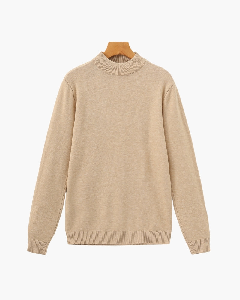 Cozy Ribbed Mock-Neck Sweater - Essential Wardrobe Staple