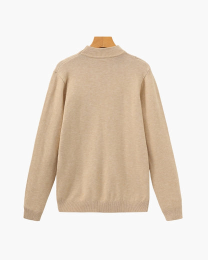 Cozy Ribbed Mock-Neck Sweater - Essential Wardrobe Staple