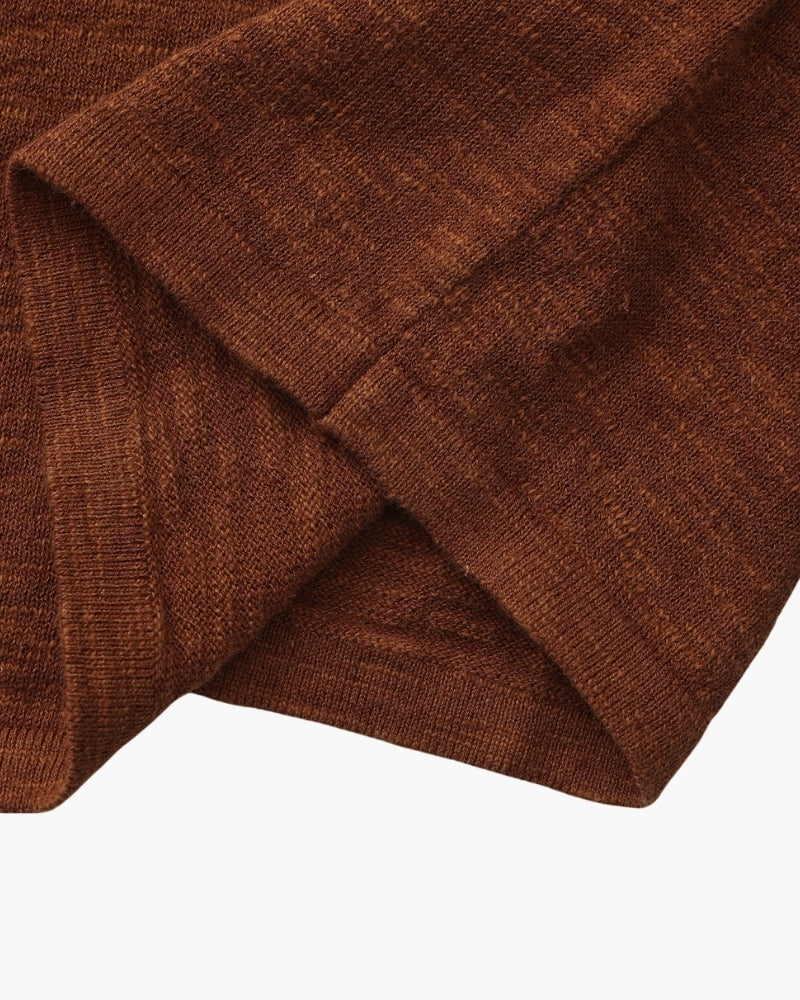 Linen-Cotton Blend Essential Crewneck