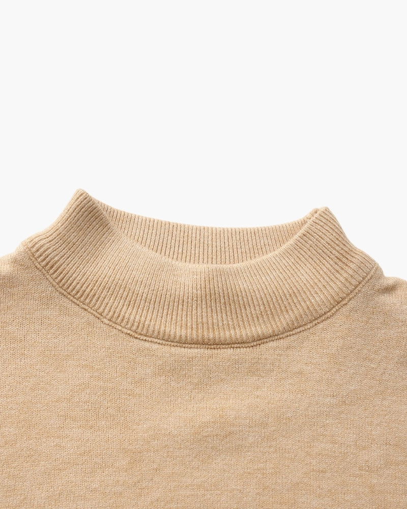 Cozy Ribbed Mock-Neck Sweater - Essential Wardrobe Staple