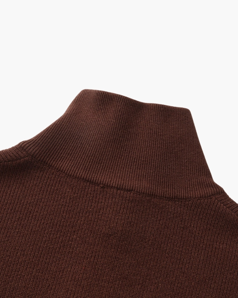Elevated Half-Zip Knit Pullover