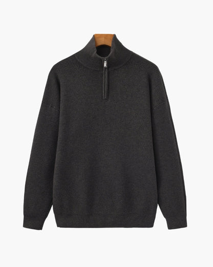 Elevated Half-Zip Knit Pullover