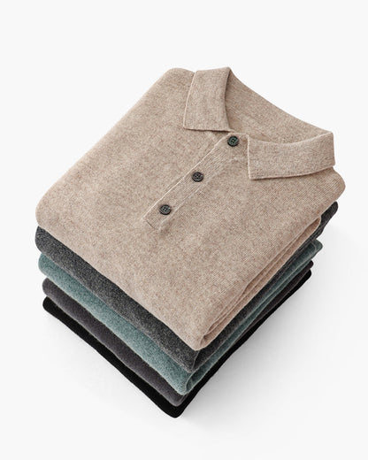 Luxurious 100% Cashmere Polo Shirt