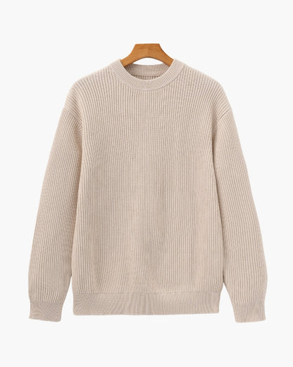 Cozy Rib-Knit Crewneck Sweater
