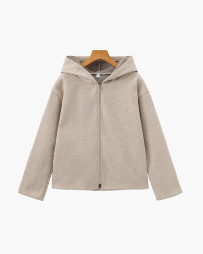 Marlow Wool Zip Coat - Warm, Stylish Wool Outerwear with Sleek Zip Closure