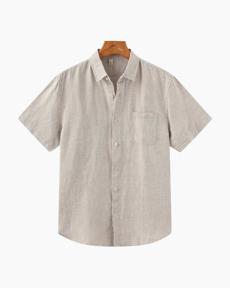 Cape Town Linen Shirt - Short Sleeve, Lightweight & Breathable