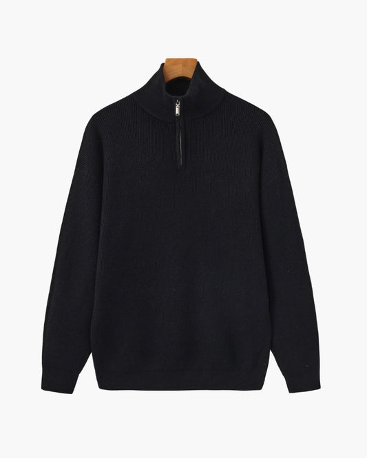 Elevated Half-Zip Knit Pullover