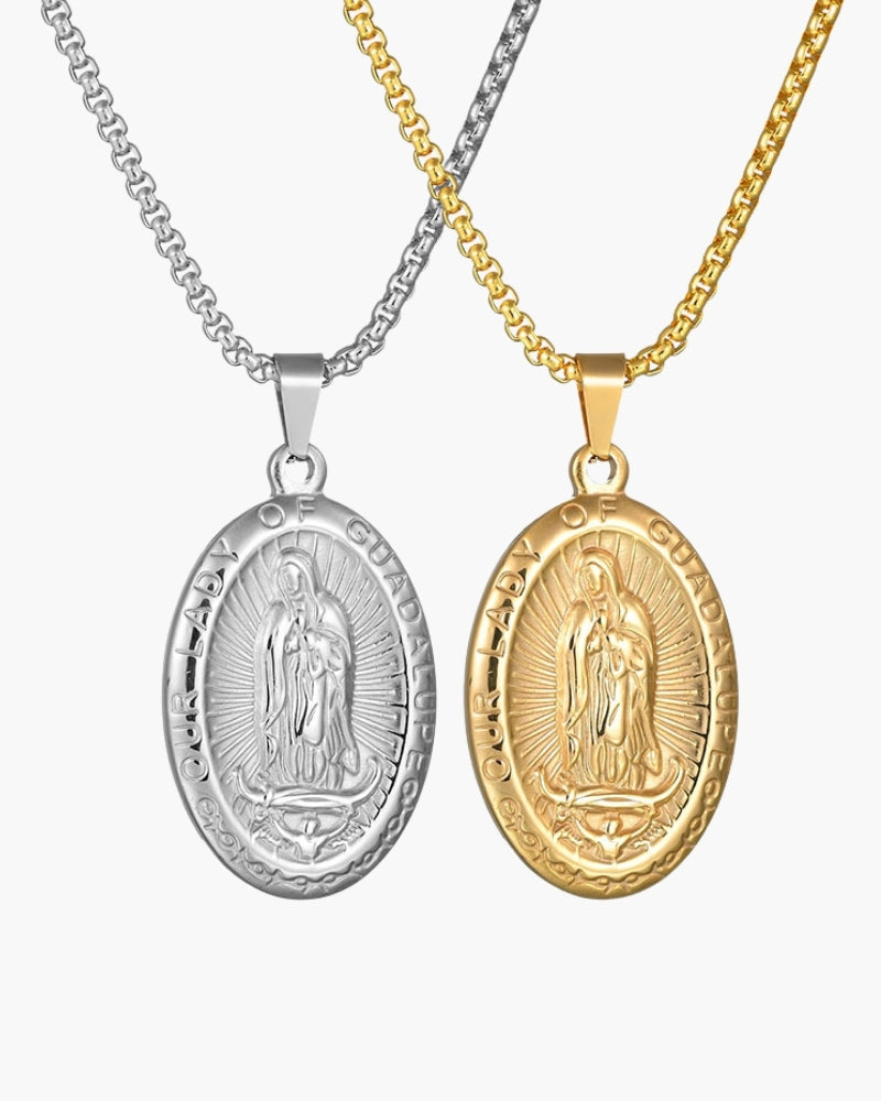 Elegant Oval Medallion Pendant