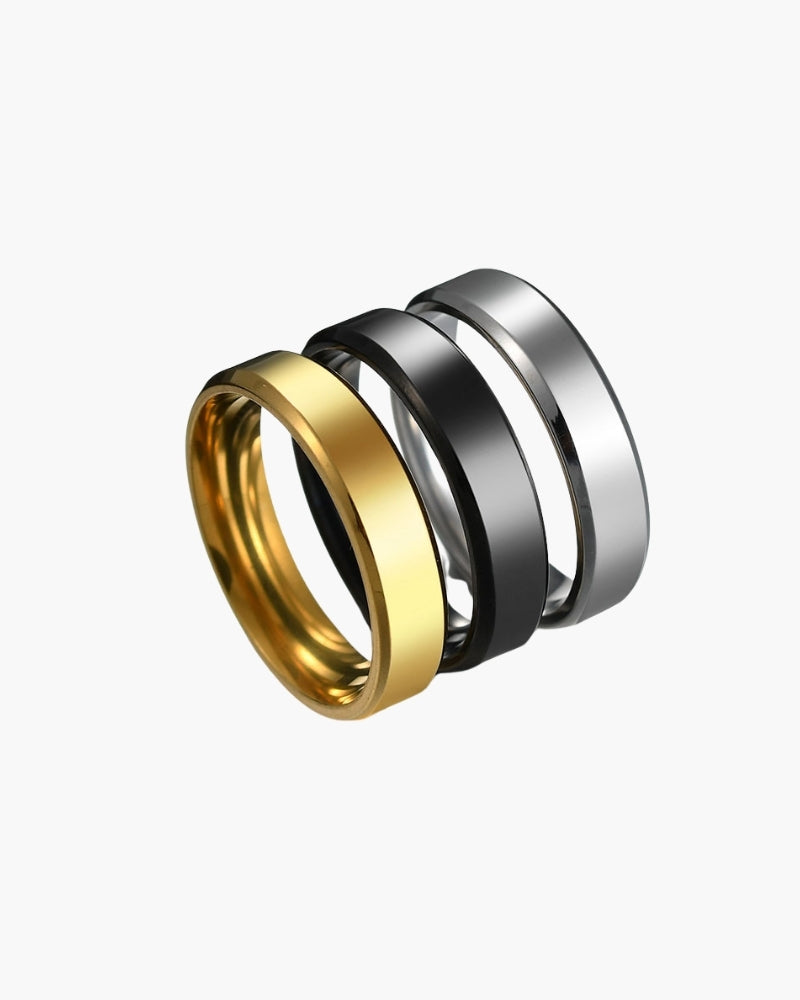 Trinity Stainless Steel Ring – Sleek, Modern Design