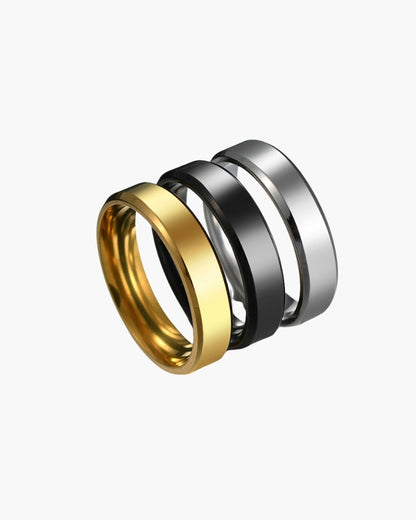 Trinity Stainless Steel Ring – Sleek, Modern Design