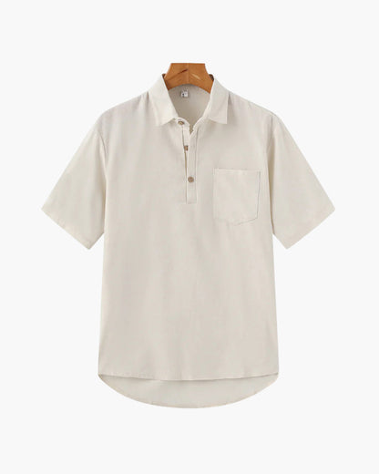 Casablanca Linen Polo Shirt - Lightweight, Breathable Comfort