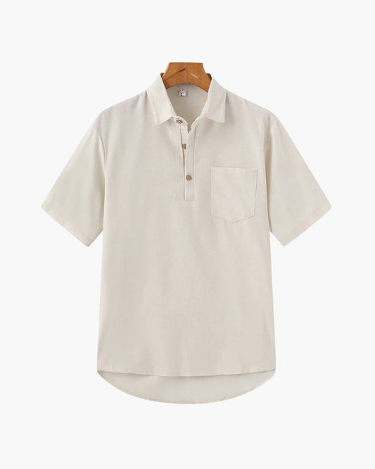 Casablanca Linen Polo Shirt - Lightweight, Breathable Comfort
