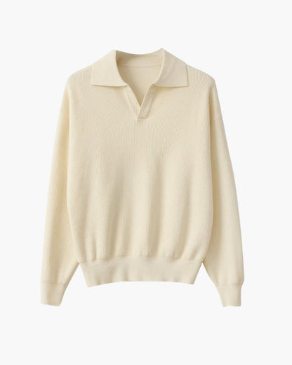 Textured Knit Polo Sweater - Elevated Everyday Style