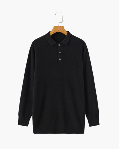 Luxurious 100% Cashmere Polo Shirt