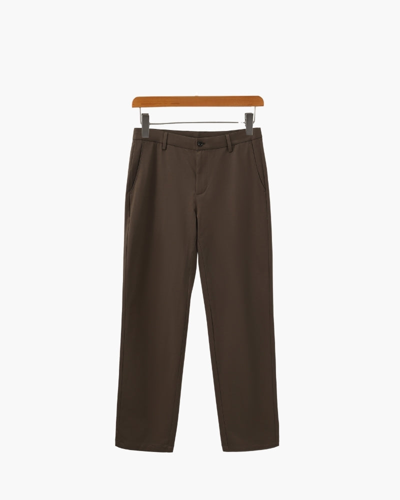 Tailored Wool-Blend Trousers