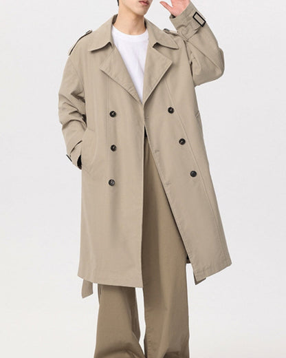 Timeless Double-Breasted Trench Coat for Effortless Classic Style
