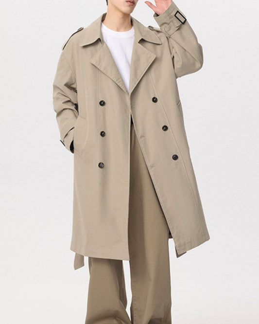 Timeless Double-Breasted Trench Coat for Effortless Classic Style