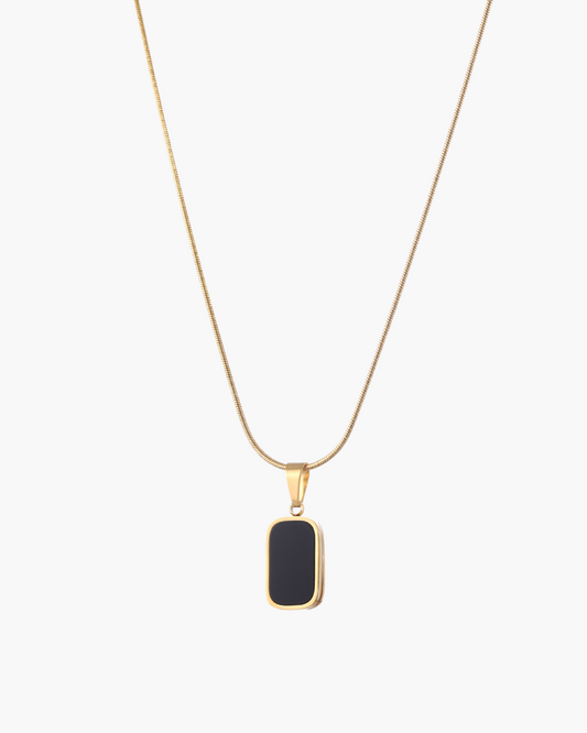 Noir Necklace: Timeless Midnight Elegance