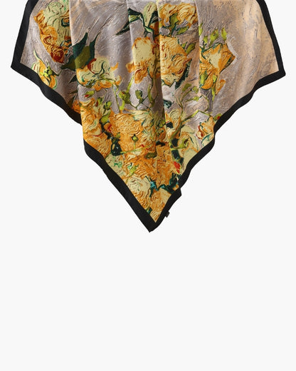 Timeless Old Money-Inspired Impressionist Garden Scarf