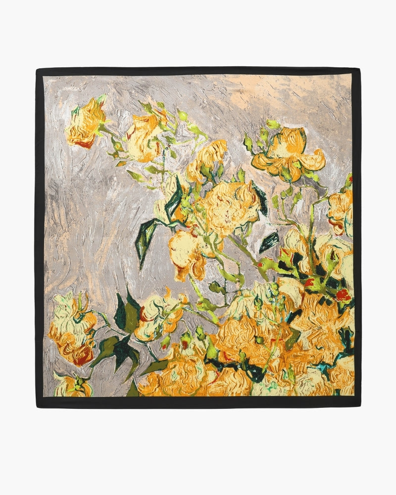 Timeless Old Money-Inspired Impressionist Garden Scarf