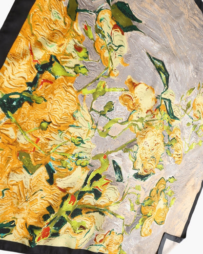 Timeless Old Money-Inspired Impressionist Garden Scarf