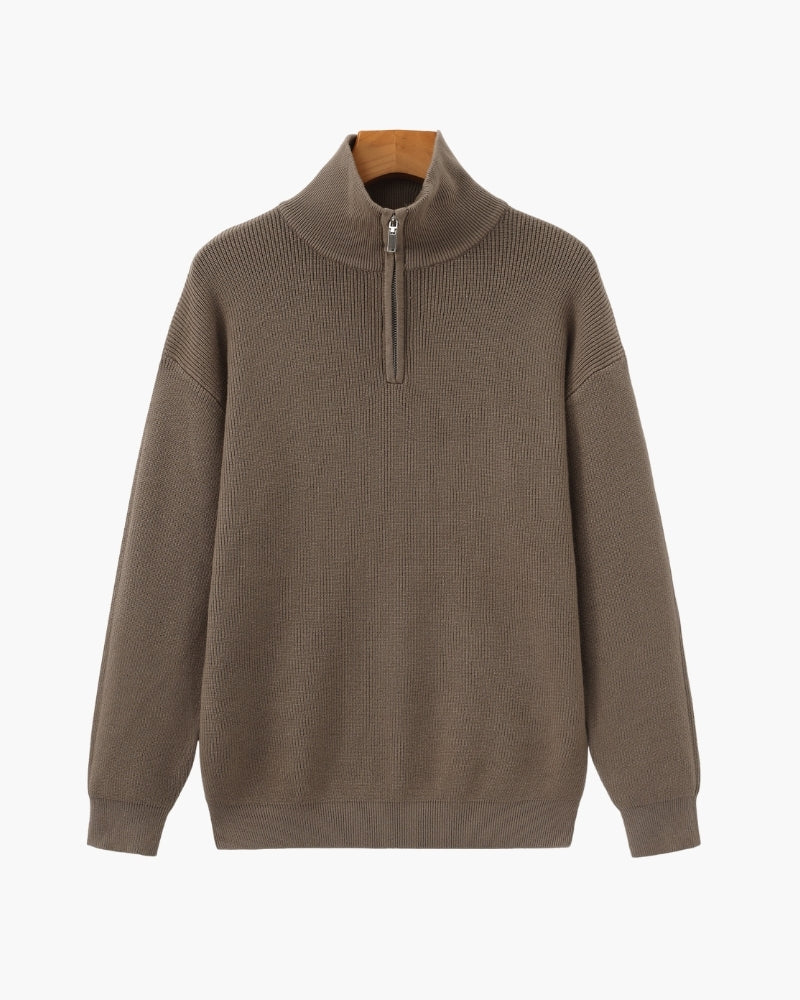 Elevated Half-Zip Knit Pullover