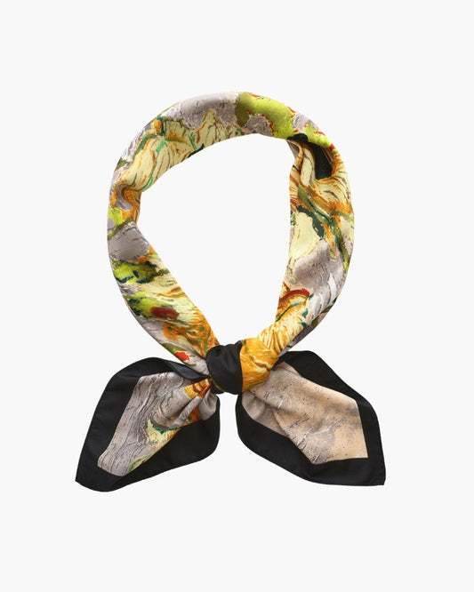 Timeless Old Money-Inspired Impressionist Garden Scarf
