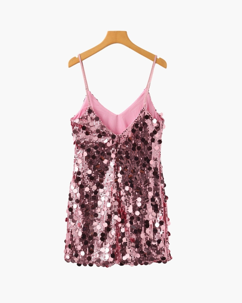 Shimmering Sequin Party Mini Dress