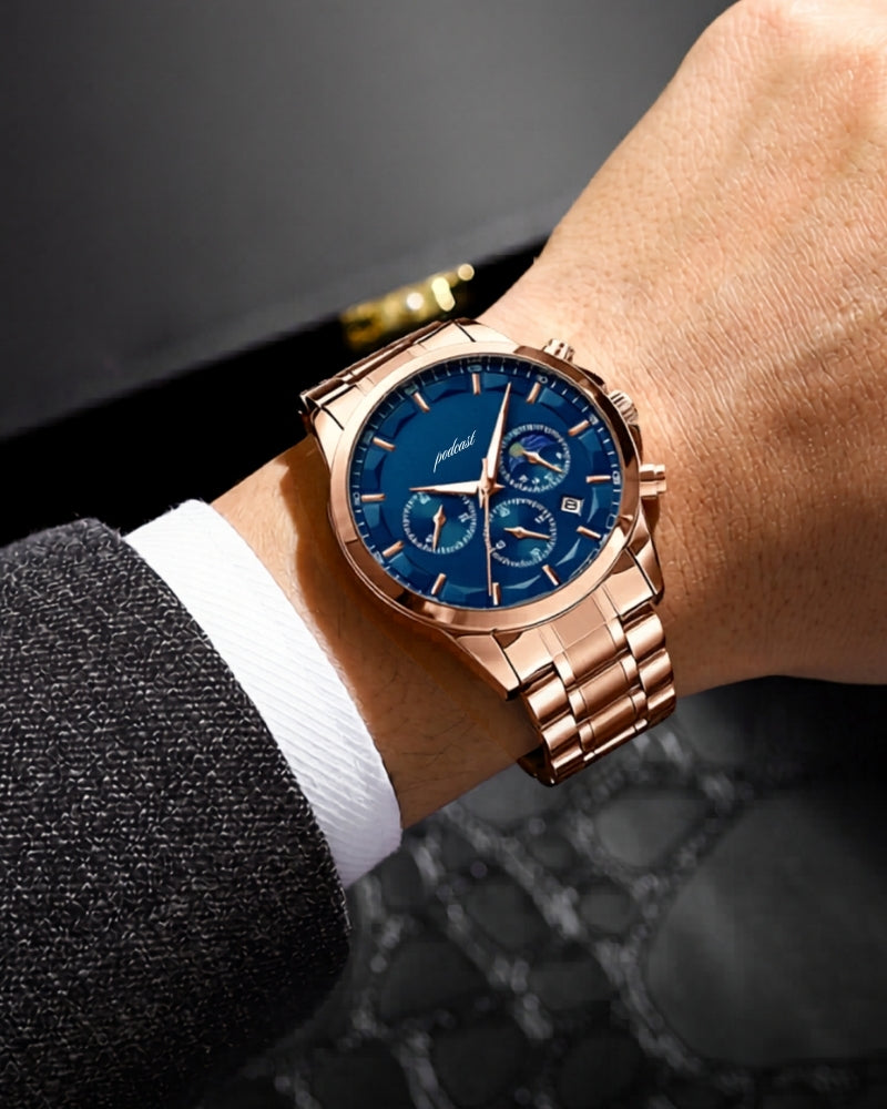 Premium Precision Chronograph Stainless Steel Watch