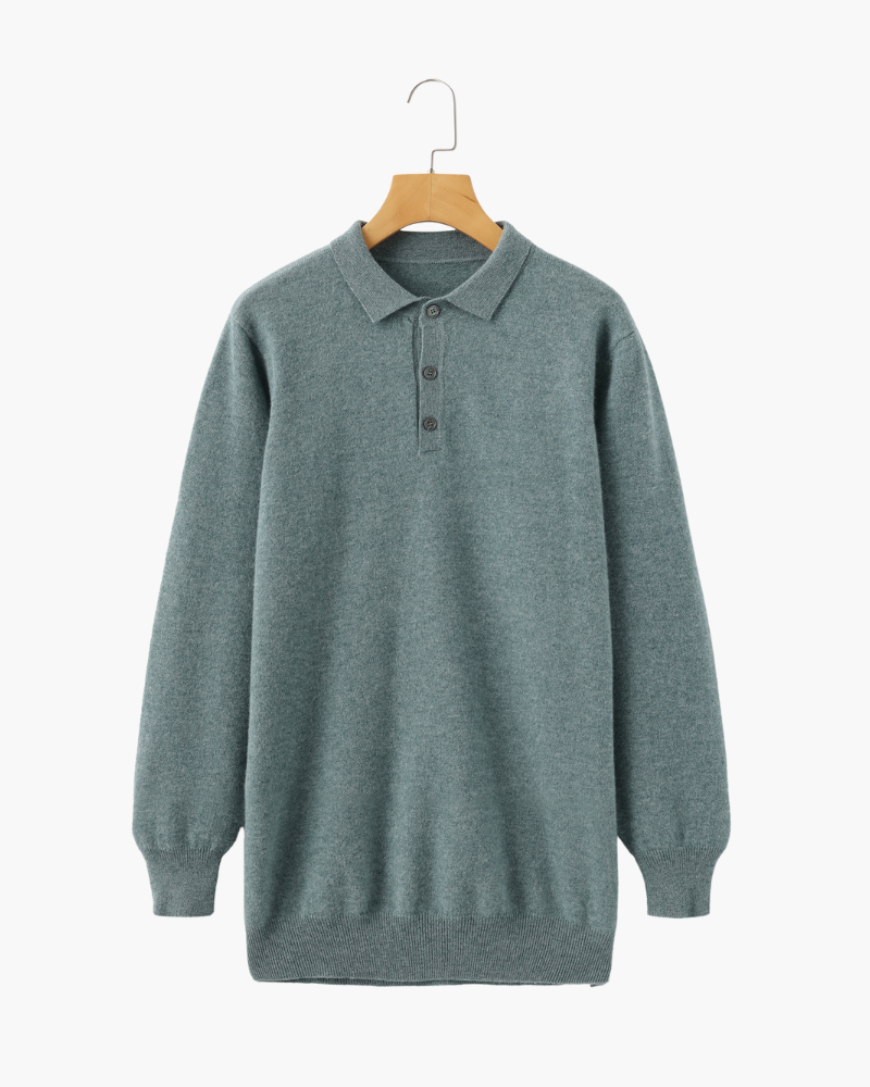 Luxurious 100% Cashmere Polo Shirt