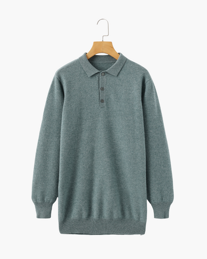 Luxurious 100% Cashmere Polo Shirt