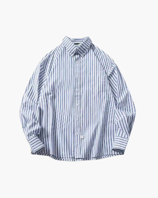 Relaxed-Fit Oversized Striped Shirt