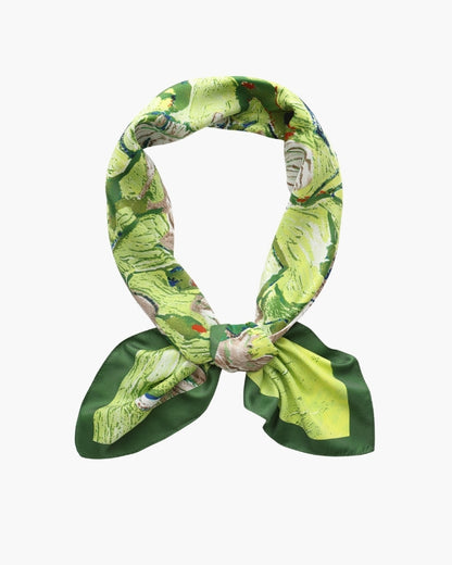 Timeless Old Money-Inspired Impressionist Garden Scarf
