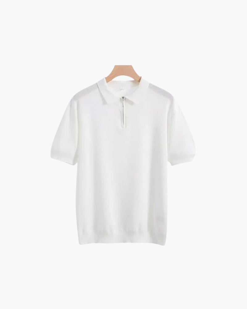 Marbella Zip-Up Polo Shirt - Sleek, Modern Style