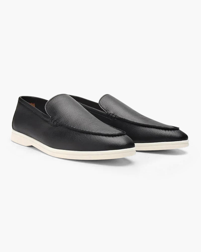Classic Old Money Cowhide Leather Loafers