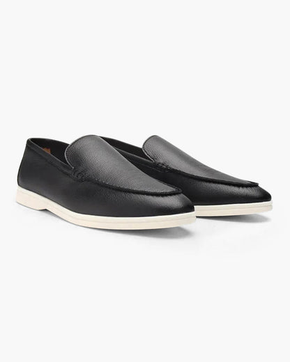 Classic Old Money Cowhide Leather Loafers