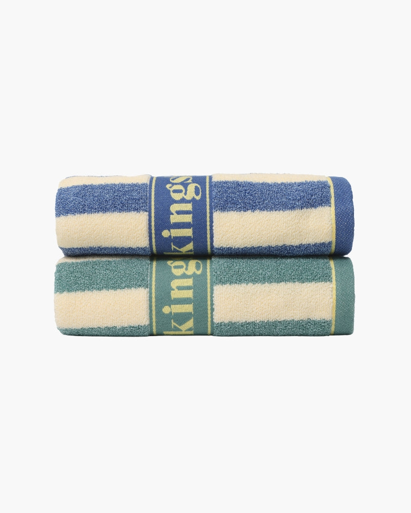 Coastal Stripe Hand Towel — Soft, Ocean-Inspired Style