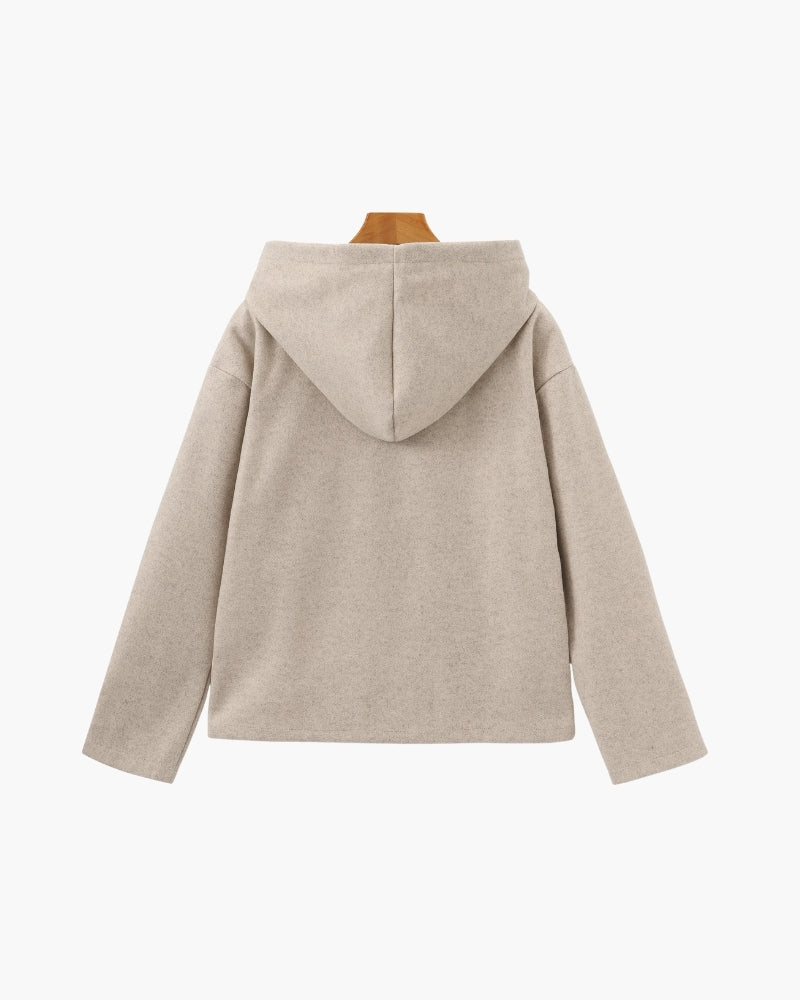 Marlow Wool Zip Coat - Warm, Stylish Wool Outerwear with Sleek Zip Closure